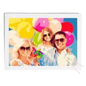 Malen nach Zahlen 70x50-DIY Rahmen -  Teile