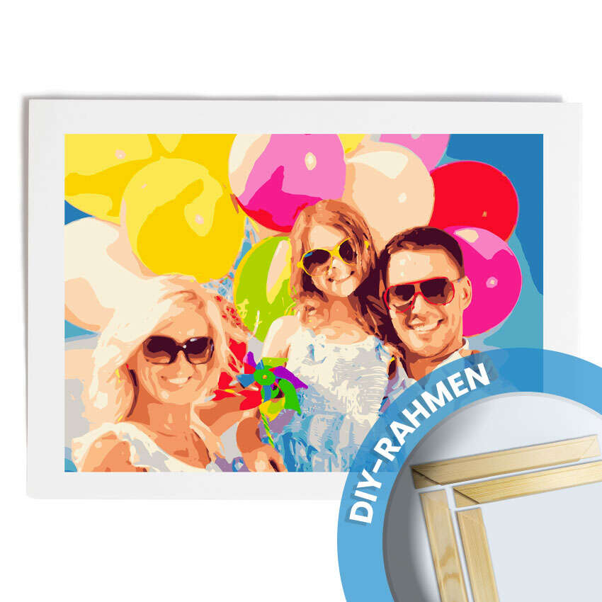 Malen nach Zahlen 70x50-DIY Rahmen